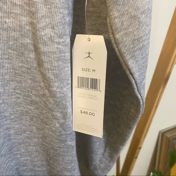 NEW Danskin Yoga + Wine Oh So Soft Lounge Top Shirt Sweater, Medium M, Gray - Picture 9 of 12